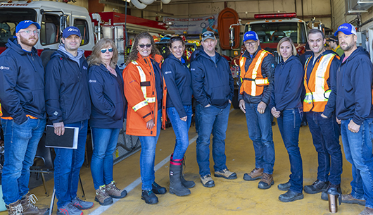 Mock Emergency - ENB employees group photo